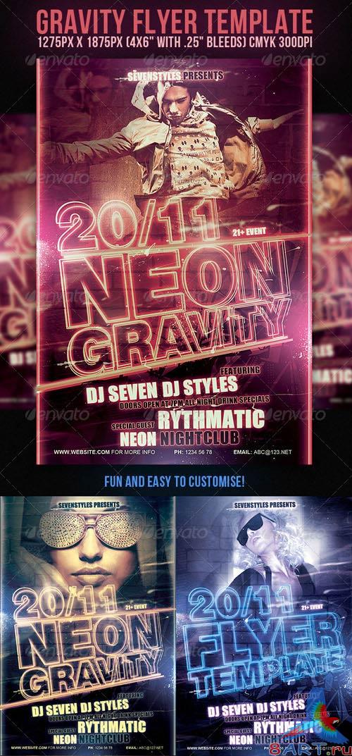 GraphicRiver Gravity Party Flyer