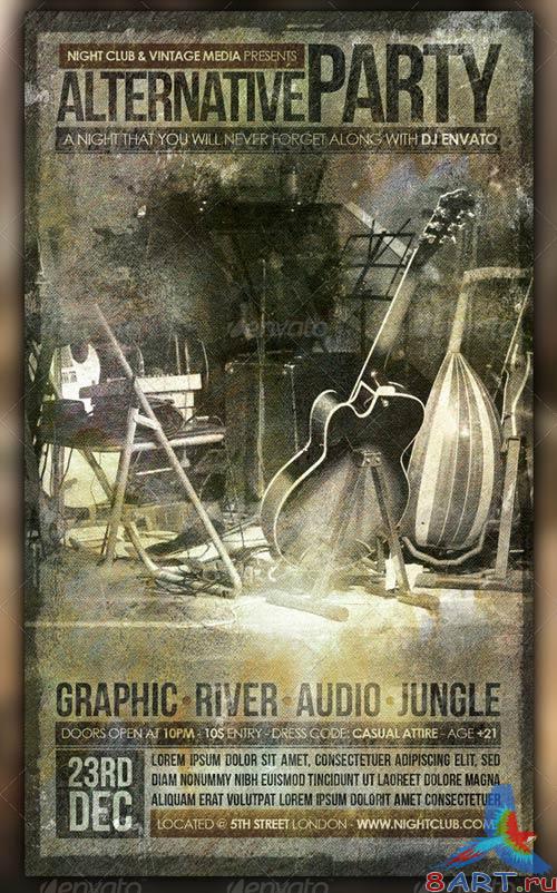 GraphicRiver Vintage Party Flyer GraphicRiver Vintage Party Flyer