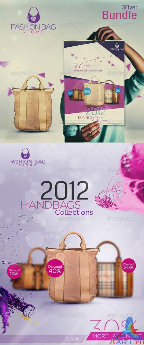 GraphicRiver Fashion Bag 3 Unique Flayer