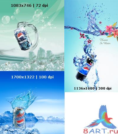 Pepsi PSD template