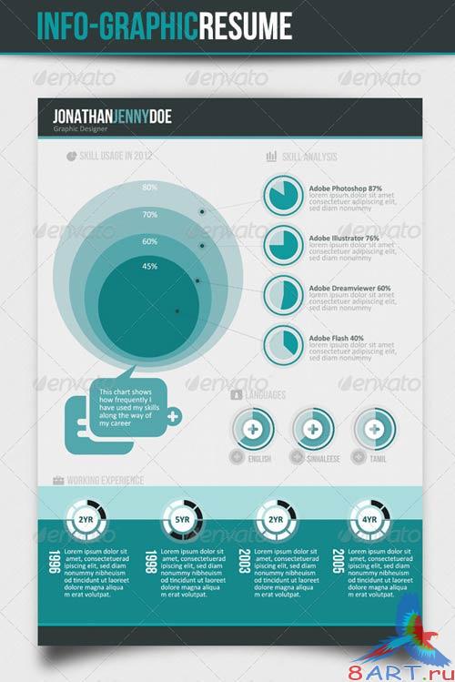 GraphicRiver Info-graphic Resume V-II