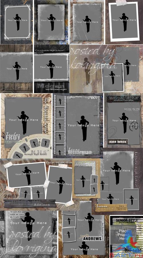 PSD-исходники с целью оформления молодёжных фото (Senior Styles for the young people) PSD-исходники с целью оформления молодёжных фото (Senior Styles for the young people)