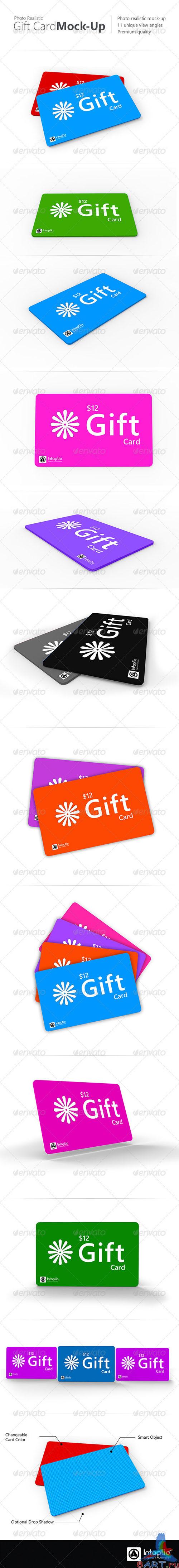 GraphicRiver - Gift Card Mockup 2960537