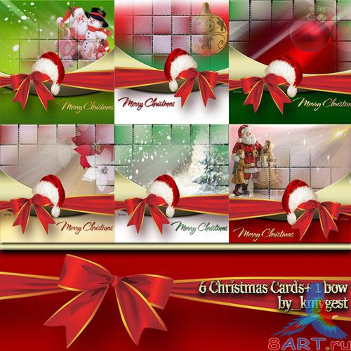 Christmas Cards PSD Template