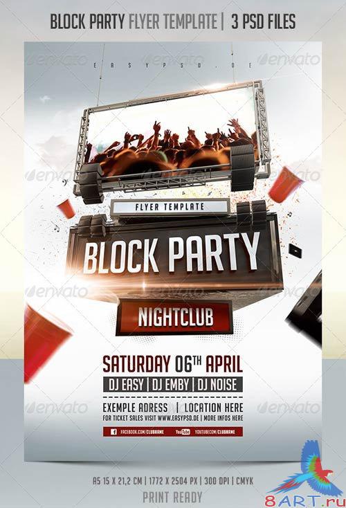 GraphicRiver Block Party Flyer Template