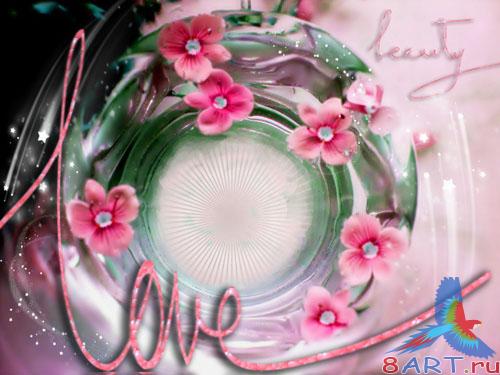 PSD Template - Glass Effect Composition