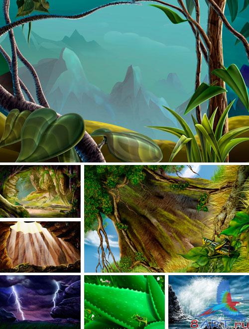 PSD Illustrations - nature 8 PSD Illustrations - nature 8