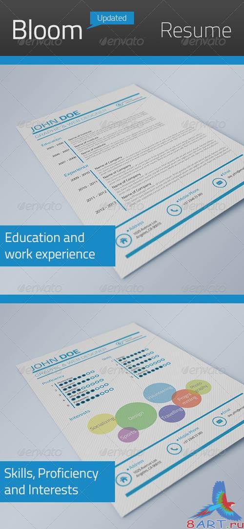 GraphicRiver Bloom Resume