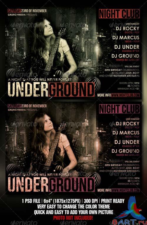 GraphicRiver Grunge Party Flyer