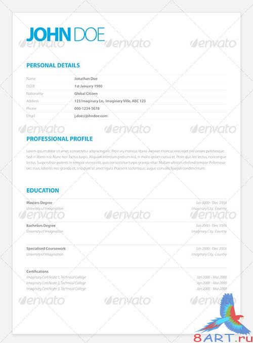 GraphicRiver Clean Elegant Resume