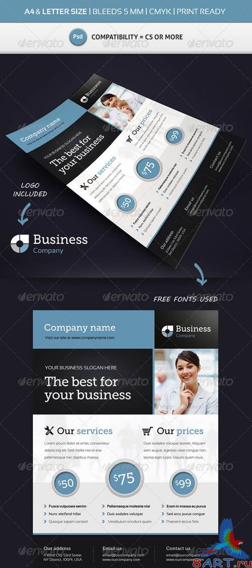 GraphicRiver Corporate Commerce Flyer Template A4 & Letter