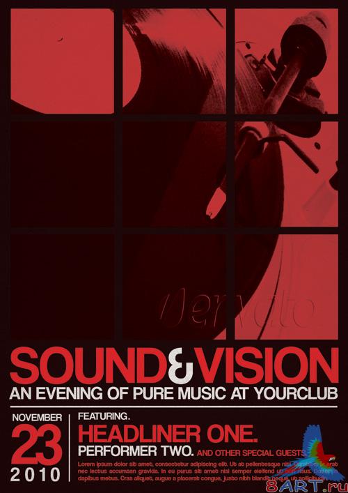 Minimal Alternative Flyer Red Minimal Alternative Flyer Red