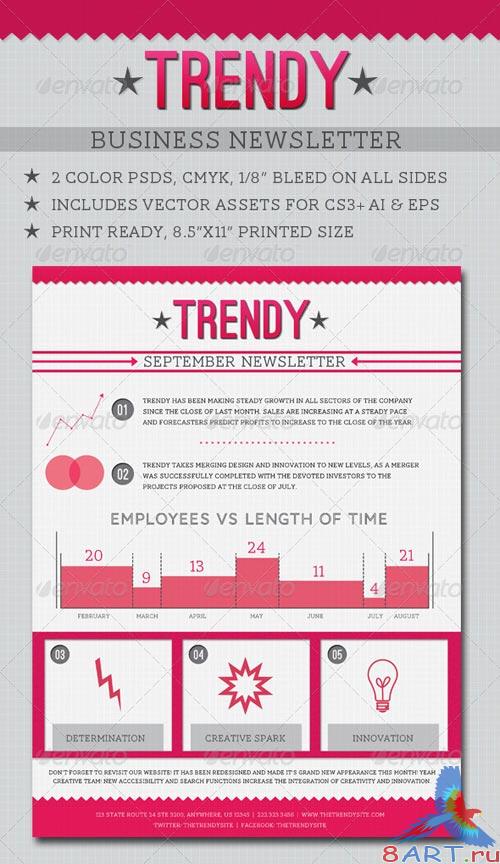 GraphicRiver Trendy Business Newsletter