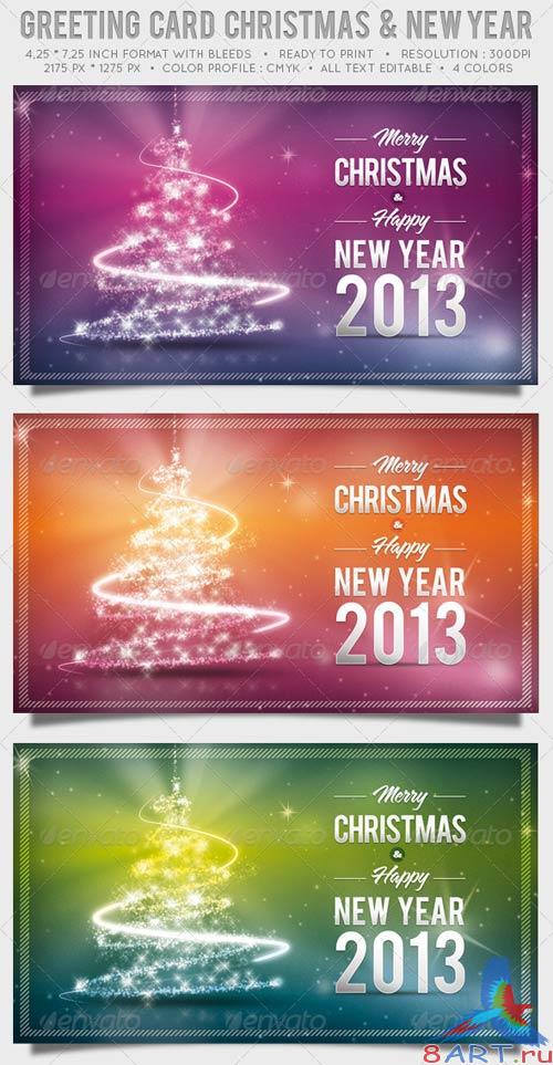 GraphicRiver Greeting Card Christmas and New Year