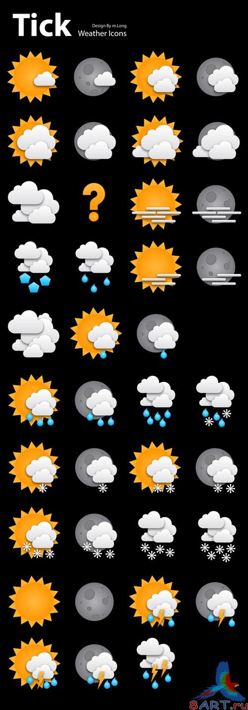 Free Weather Icons (38 icons) Free Weather Icons (38 icons)
