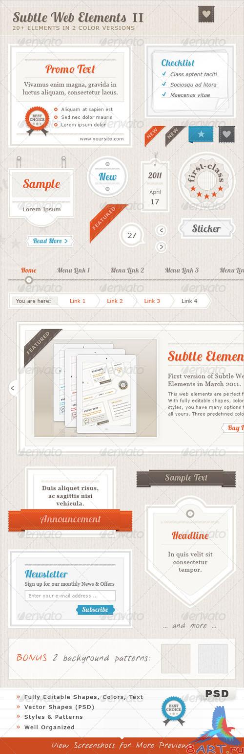 GraphicRiver Subtle Web Elements II