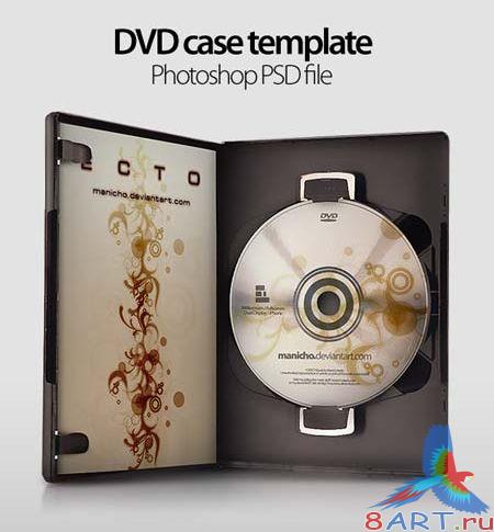 DVD case PSD