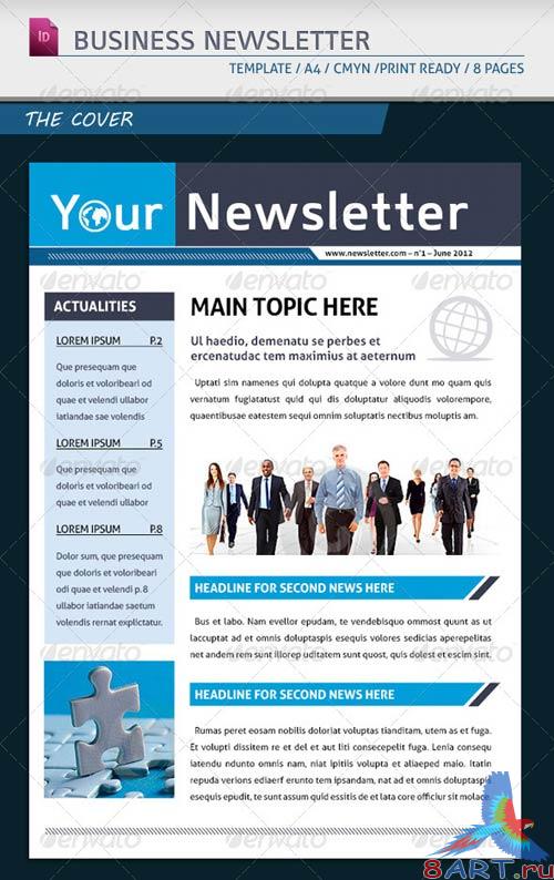 GraphicRiver Modern Business Newsletter Template A4