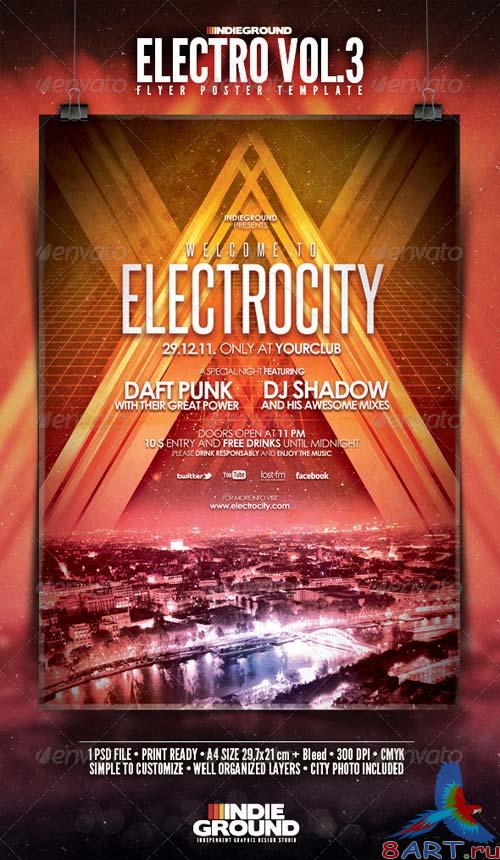 GraphicRiver Electro Flyer/Poster Vol. 3