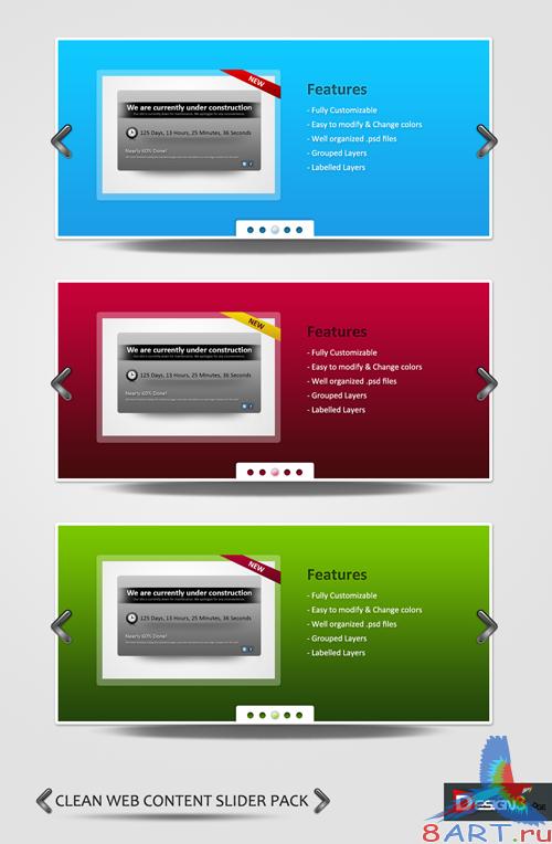 Clean & Free Web Content Slider Pack Clean & Free Web Content Slider Pack