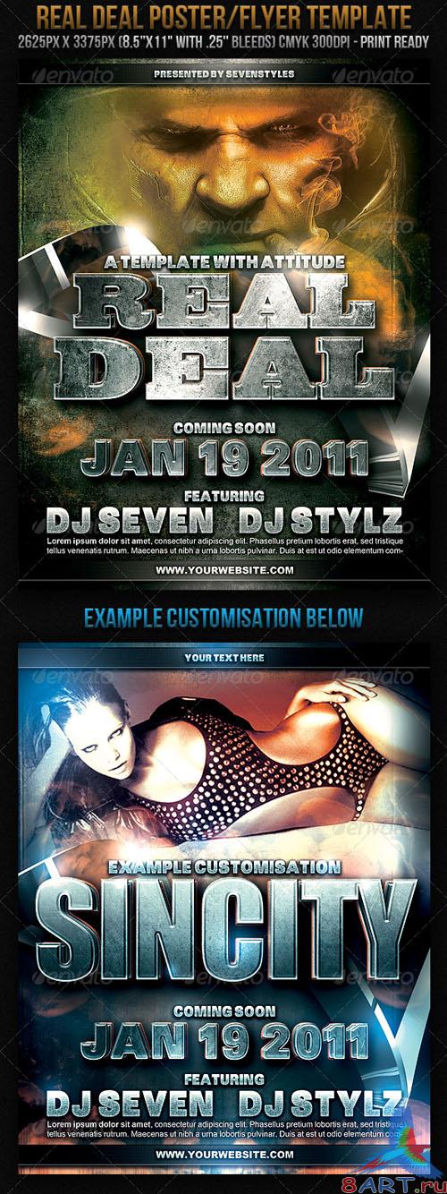 Real Deal Poster/Flyer Template - GraphicRiver Real Deal Poster/Flyer Template - GraphicRiver