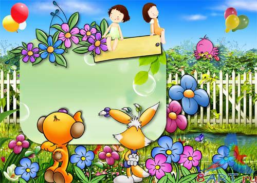 PSD - Bright Cartoon Template PSD - Bright Cartoon Template
