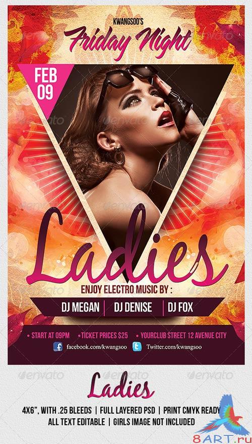 GraphicRiver Ladies Night Party Flyer Template 1063272