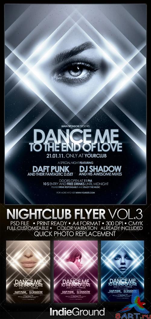Nightclub Flyer/Poster 3 Nightclub Flyer/Poster 3