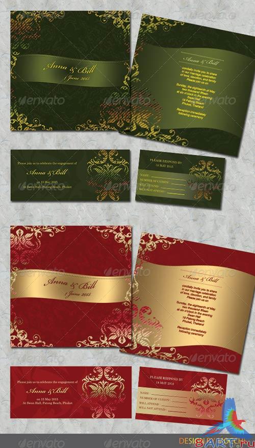 GraphicRiver 4 items Wedding Card GraphicRiver 4 items Wedding Card