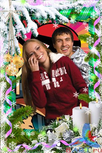 Новогодняя рамка ради Photoshop - Новогодняя сказка Новогодняя рамка ради Photoshop - Новогодняя сказка
