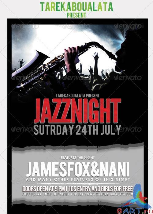 GraphicRiver Jazz Night Flyer