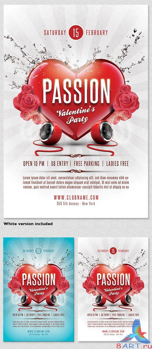 GraphicRiver Passion Valentines Flyer Template