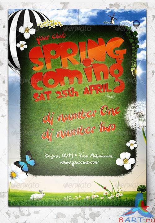 GraphicRiver Music & Event Flyer - Spring Coming