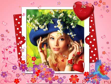 Valentine-frame - Romantic - (-)