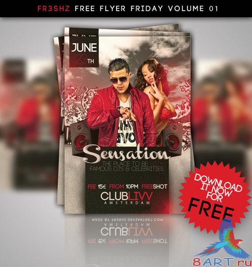 PSD Template - Sensation Flyer/Poster Friday PSD Template - Sensation Flyer/Poster Friday