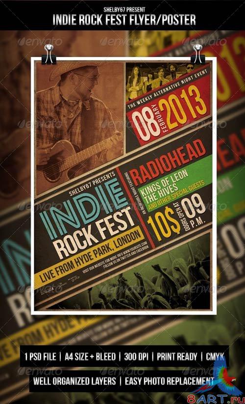 GraphicRiver Indie Rock Fest Flyer / Poster