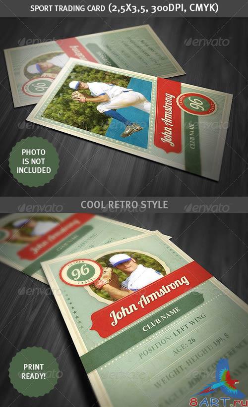 GraphicRiver Sport Trading Card - Retro Style