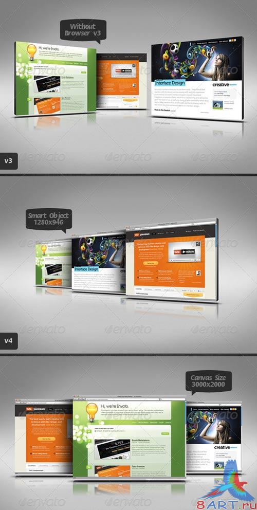 GraphicRiver 3D Web Page Display Mockups 3 GraphicRiver 3D Web Page Display Mockups 3