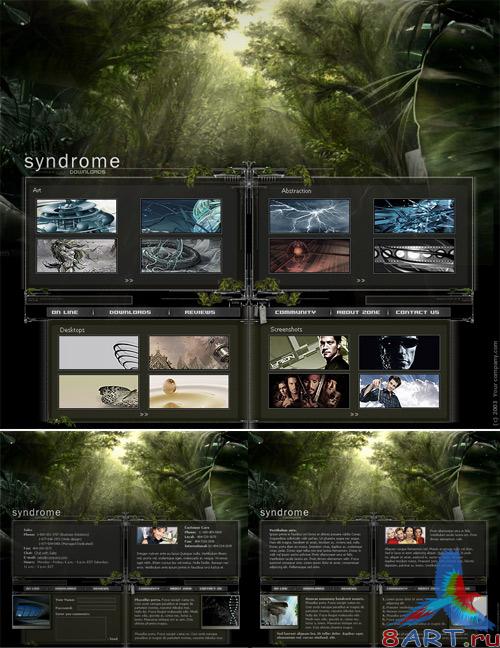 Green Site PSD Template