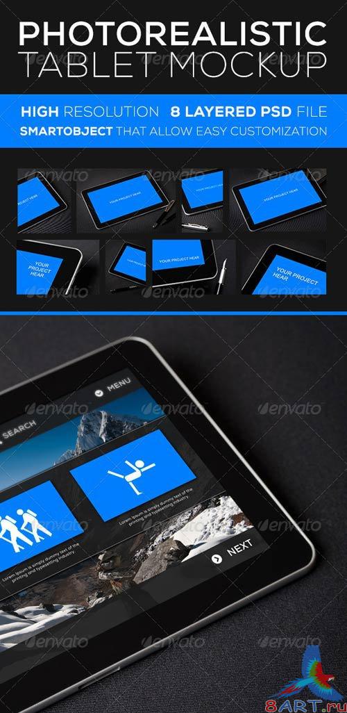 GraphicRiver Photorealistic Tablet MockUP