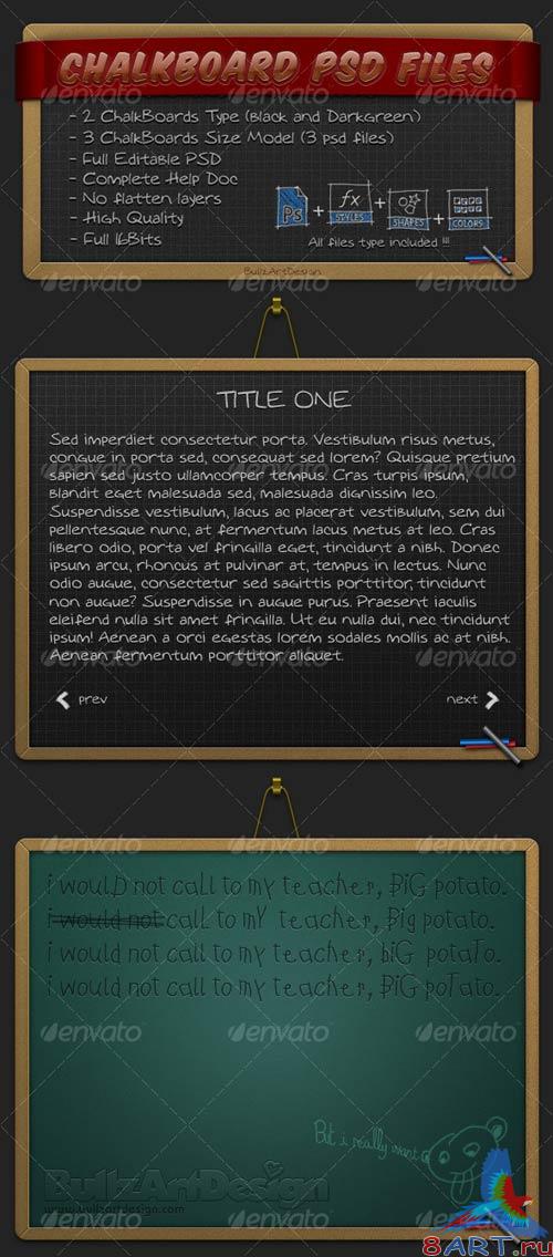 GraphicRiver iBullz ChalkBoard PSD