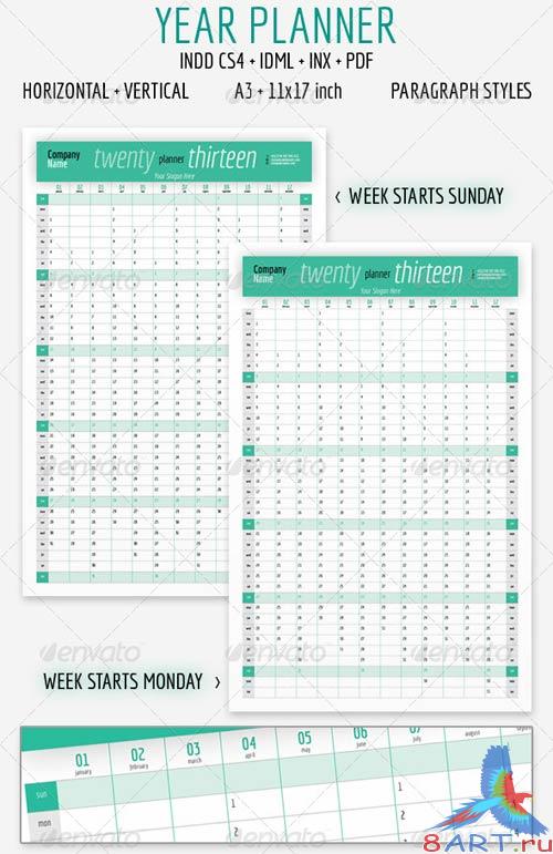 GraphicRiver Year Planner 2013