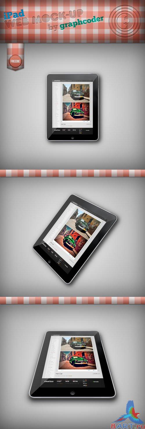 iPad Mock-up PSD Template