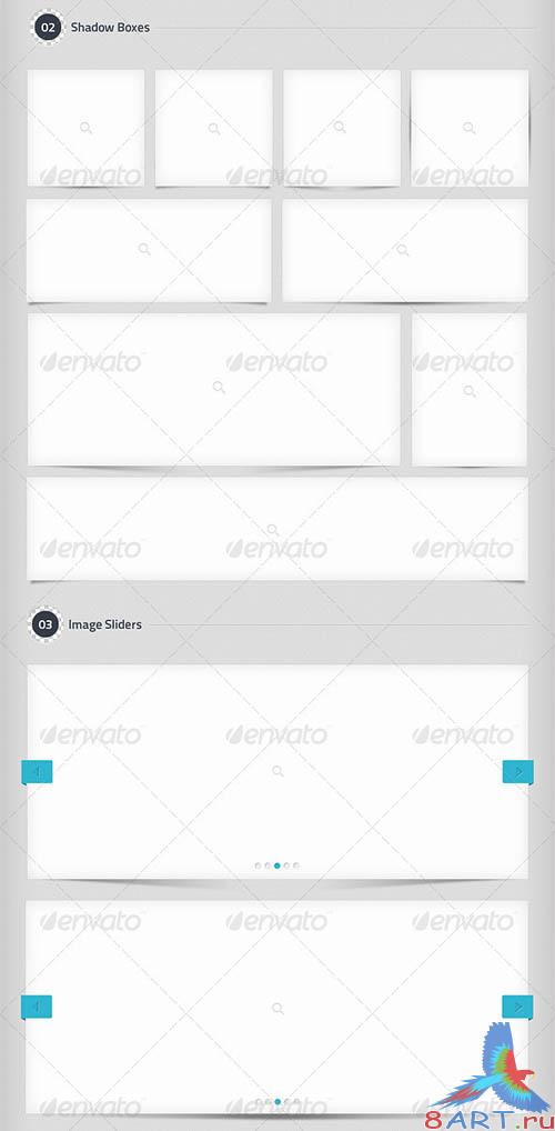 GraphicRiver Page Curls, Shadow Boxes, Image Sliders Elements GraphicRiver Page Curls, Shadow Boxes, Image Sliders Elements