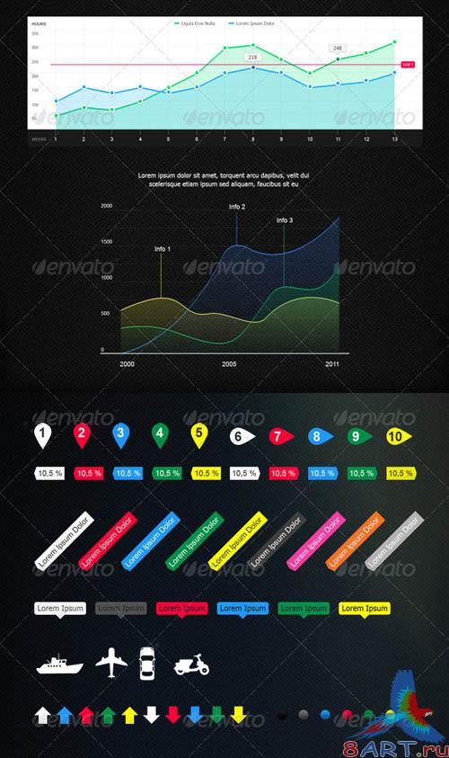 GraphicRiver Infographic Element set GraphicRiver Infographic Element set