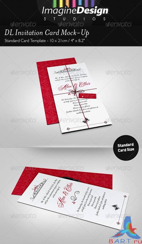 GraphicRiver DL Invitation Card Mock-Up