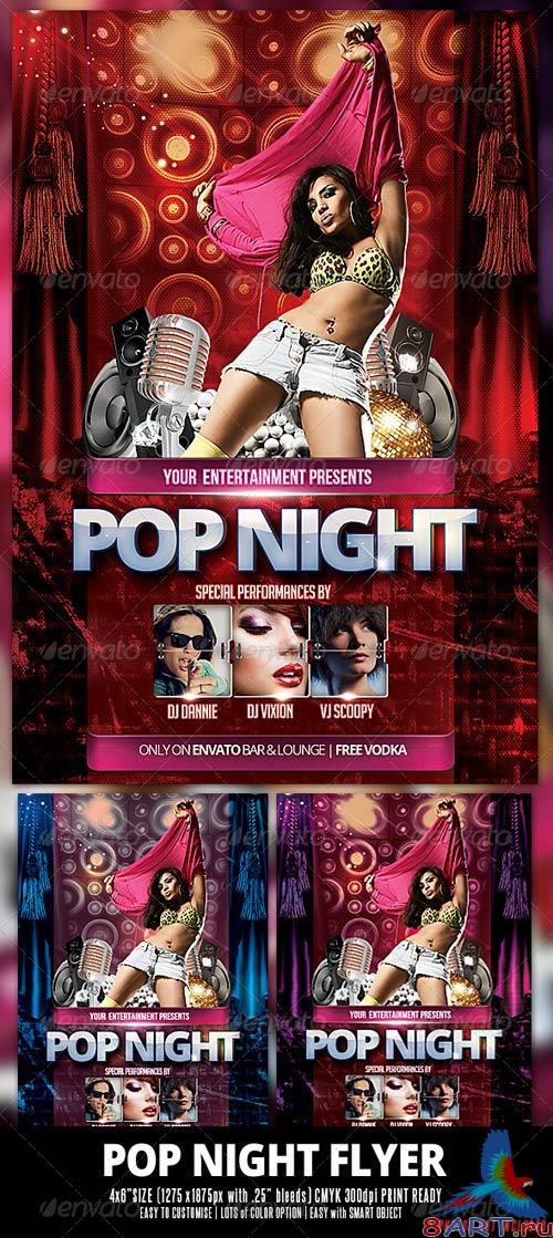 GraphicRiver Pop Night Flyer