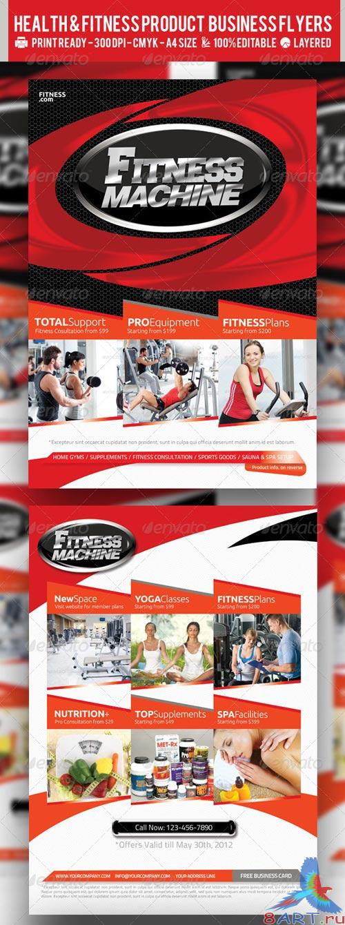 GraphicRiver Multipurpose Fitness or Product Flyer PSD Template