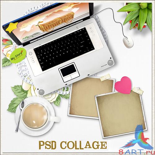 Multi-layered PSD Collage Многослойный PSD исходник Multi-layered PSD Collage Многослойный PSD исходник