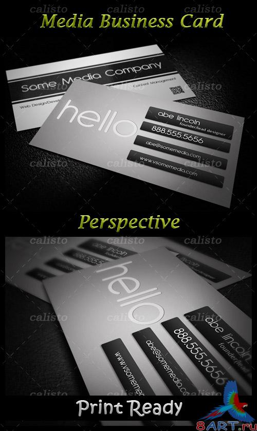 Media Business Card PSD Template Media Business Card PSD Template